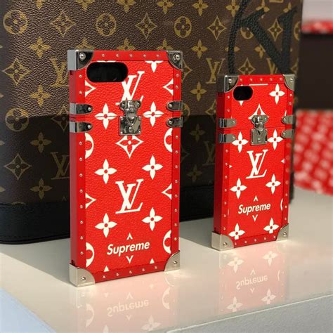 supreme lv phone case